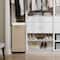 Household Essentials Narrow Collapsible Laundry Hamper with Liner & Lid